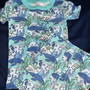 Hanna Anderson short sleeve/short PJ set.